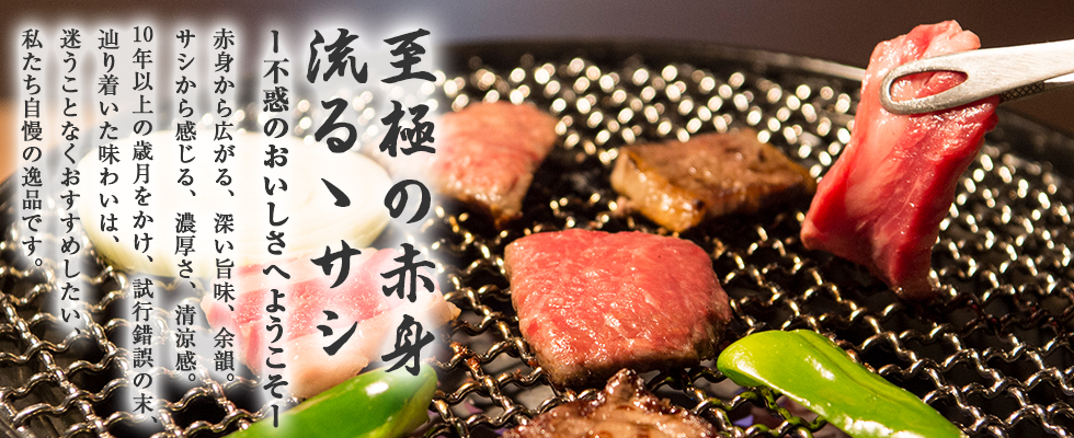 至極の赤身流るゝサシ